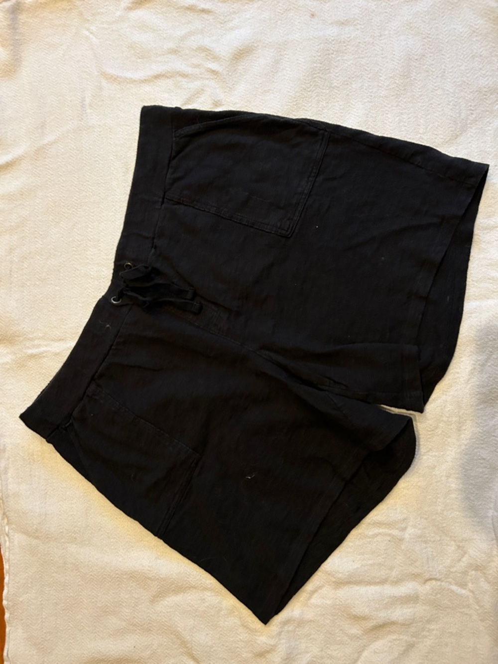 Terra & Sky Black Athletic Drawstring Shorts